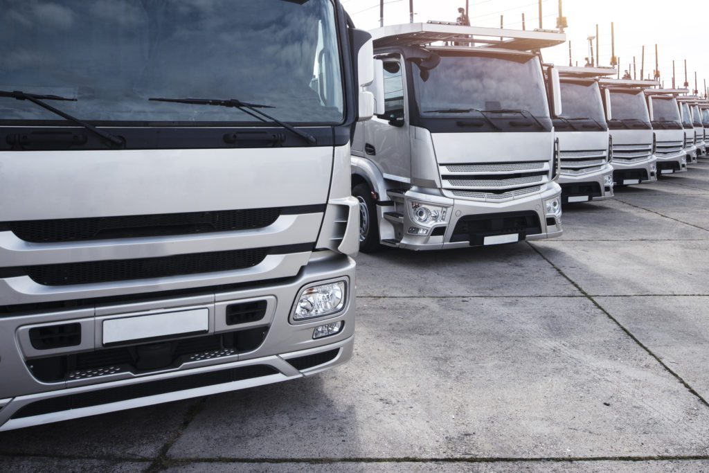 Commercial Finance Perth - Group of trucks parked in a row image.