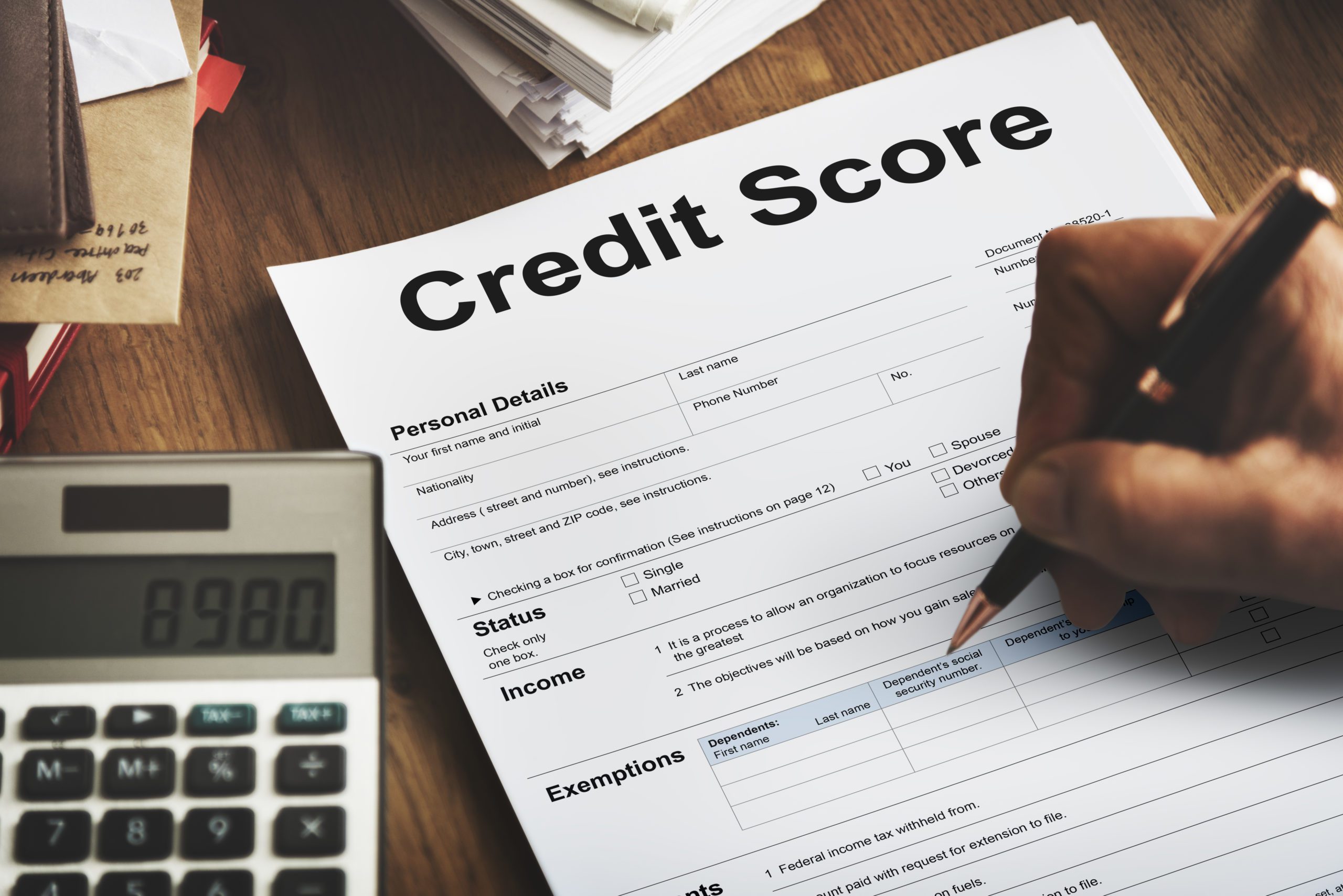 Credit Score Financial Banking Economy Concept